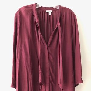 LUCKY BRAND Magenta Blouse